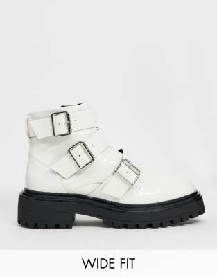 biker boots wide fit