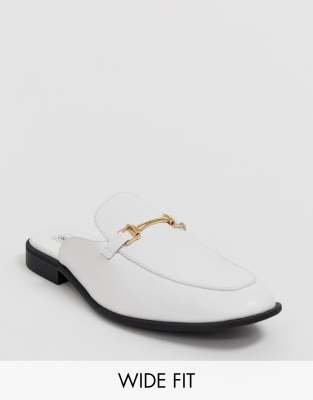 white mule loafer