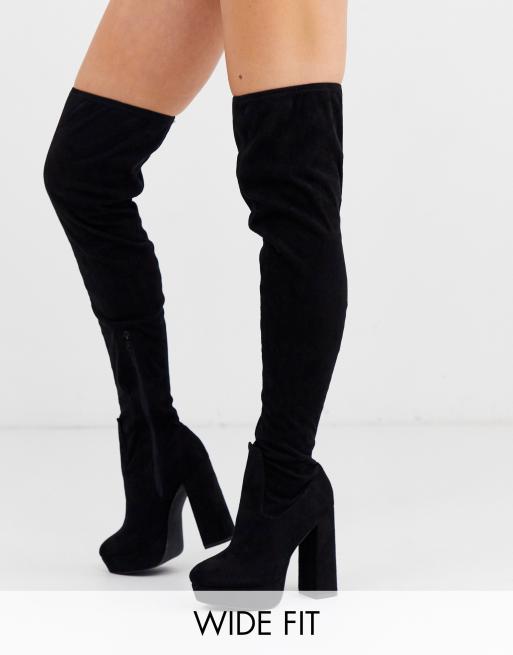 asos wide fit overknees