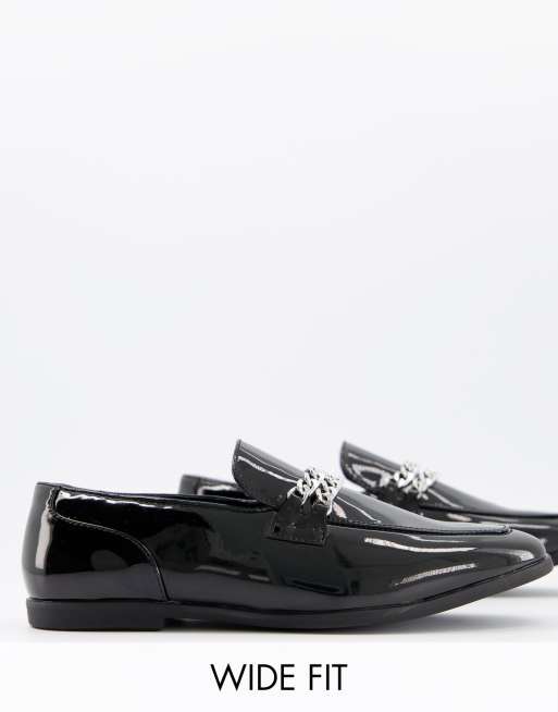 asos patent loafers