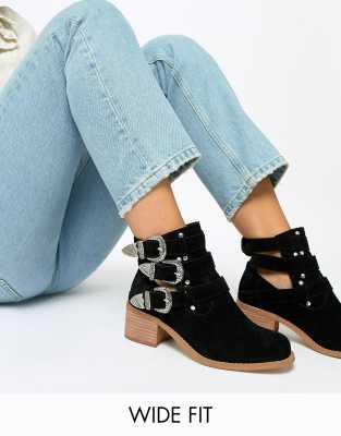 asos leather ankle boots