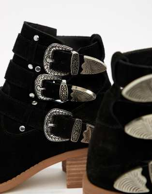 wide fit cut out ankle boots
