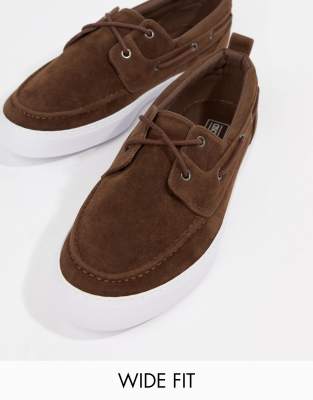 brown wide fit shoes