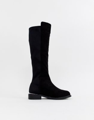 wide fit knee high boots asos