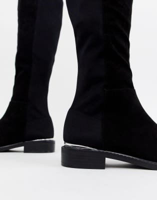 wide fit knee high boots asos
