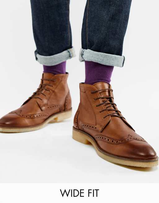 tan wide boots