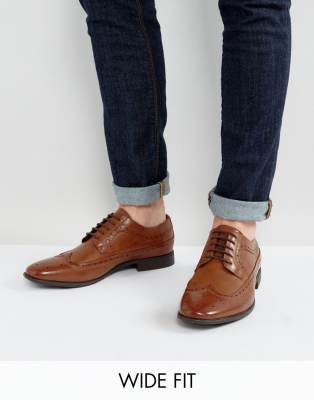 wide fit tan shoes