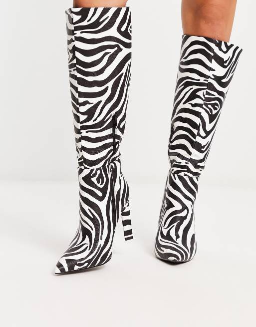 Wide fit calf knee high boots sale