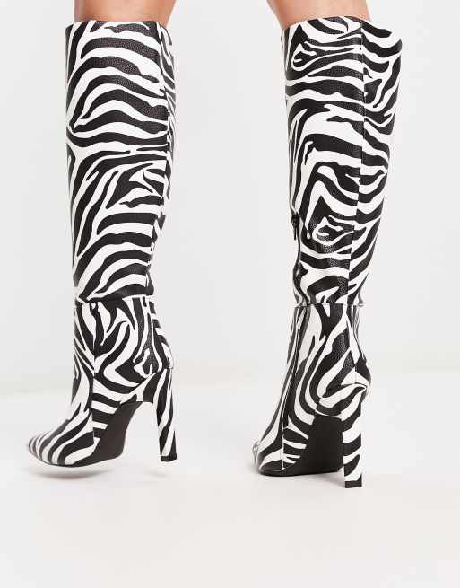 Wide fit knee cheap high boots asos