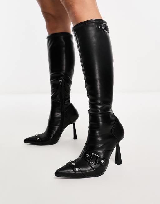 Asos hot sale heeled boots