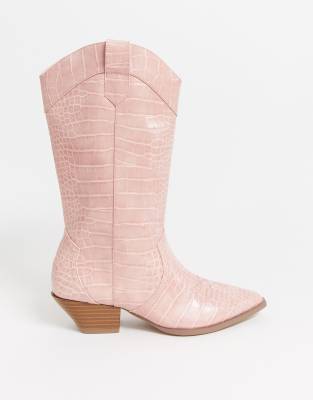 asos pink boots