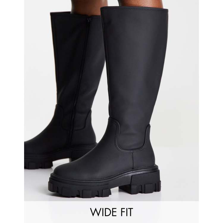 Asos wide 2025 leg boots