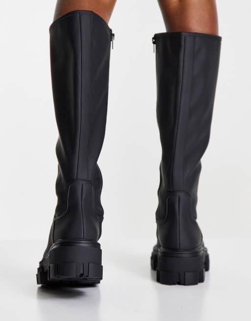 Asos flat clearance knee high boots