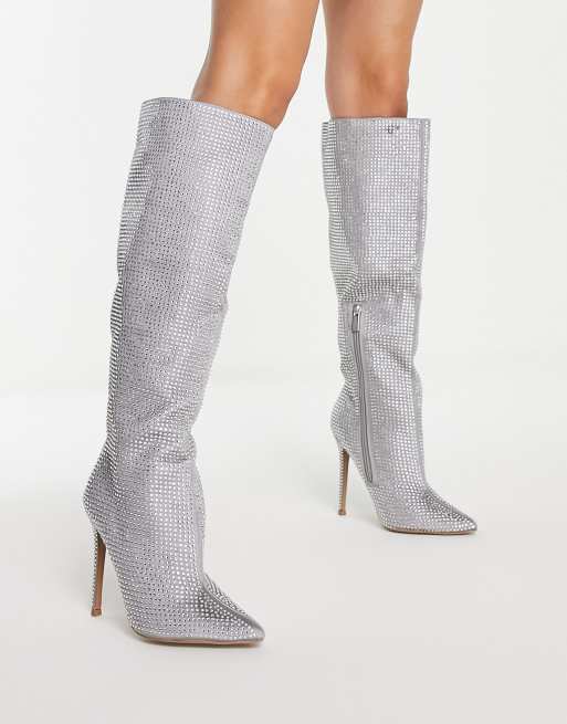 Asos shop silver boots