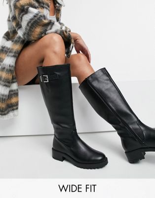 wide fit pull on boots