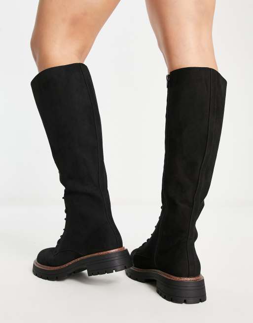 Wide fit knee high boots clearance asos