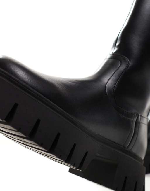 Asos flat 2025 black boots