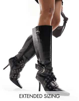 Generisch Overknees Stiefel Damen Fold Over Shark B Produktbild-Vorschau 12