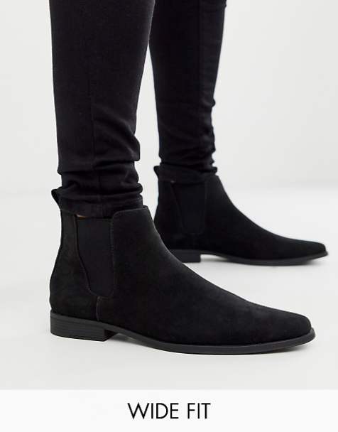 Men S Chelsea Boots Black Suede And Brown Chelsea Boots Asos