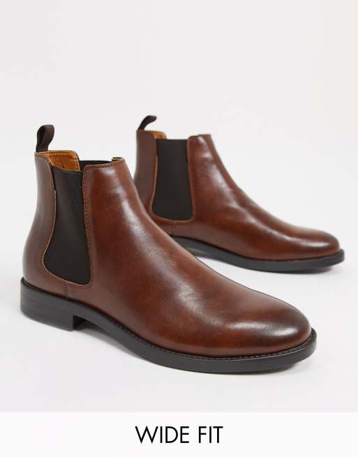 asos brown chelsea boots