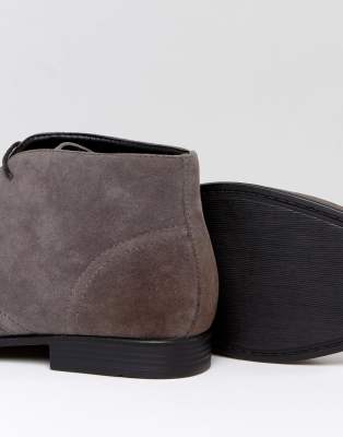 wide fit grey boots