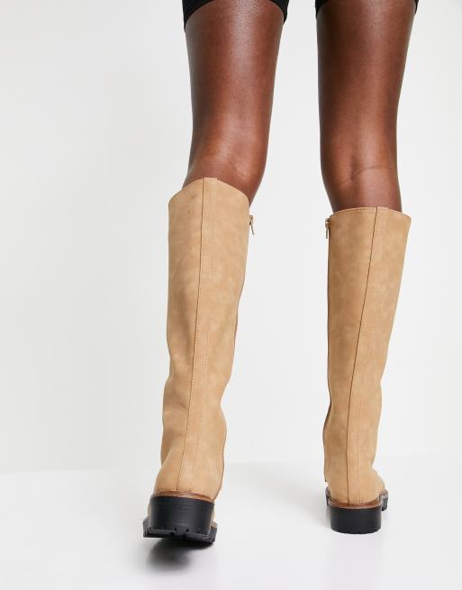 Sand knee shop high boots