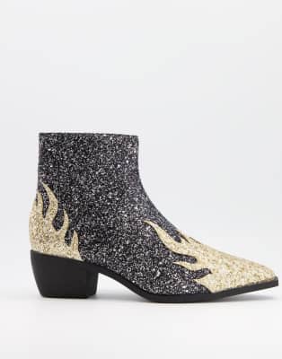 asos glitter boots