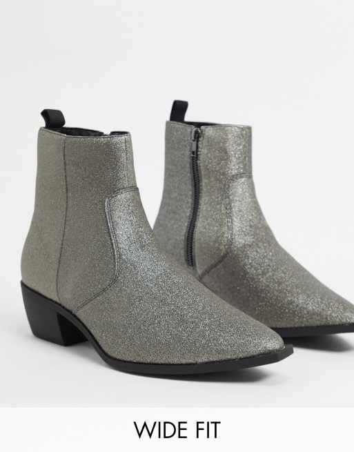 Asos hotsell glitter boots