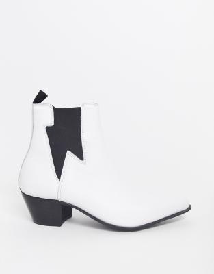 mens white leather chelsea boots