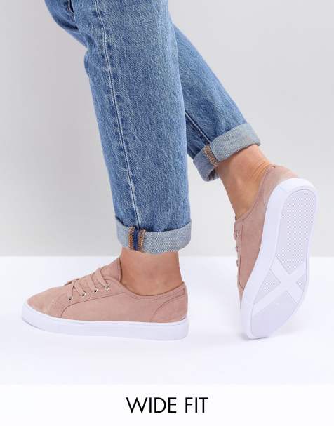 asos womens black trainers