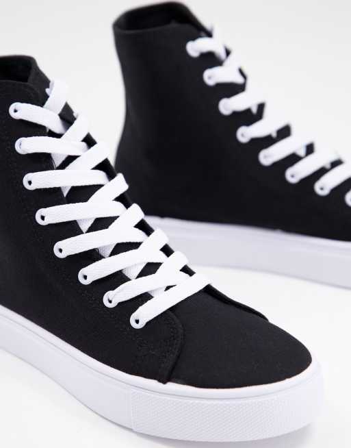 Wide fit shop high top trainers