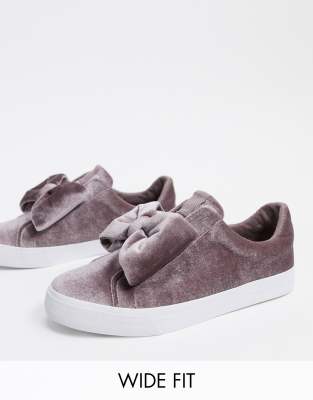 wide fit slip on trainers