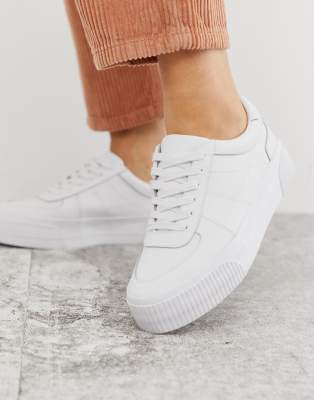 asos white leather sneakers