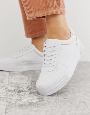 asos white leather trainers