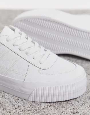 asos design white trainers
