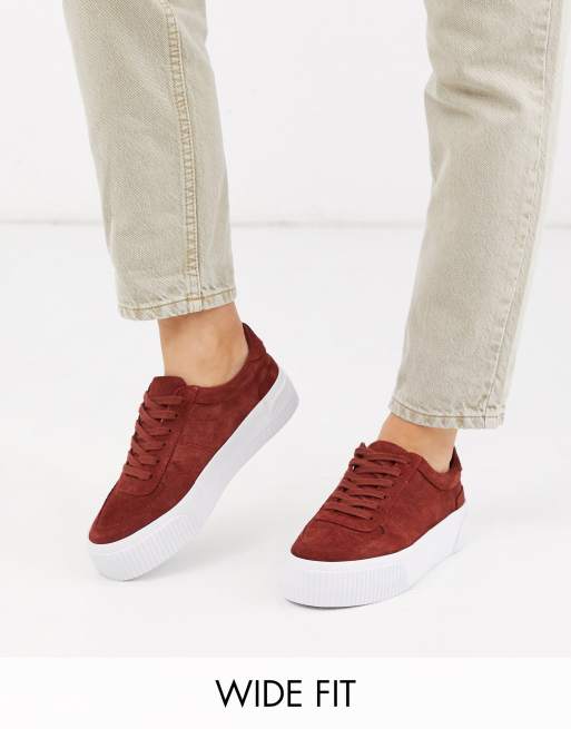 Suede chunky hot sale trainers