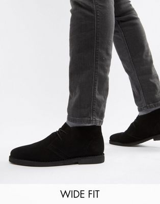 black suede desert boots