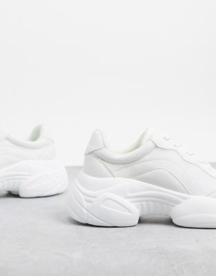 white chunky trainers asos
