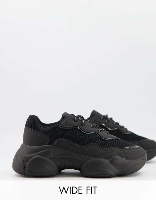 Black store bulky sneakers