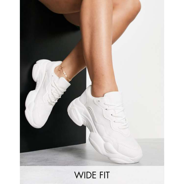 Chunky cheap white shoes