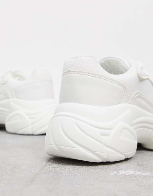 White chunky hot sale trainers asos