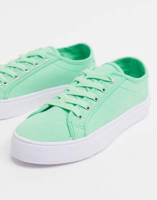 asos lime green shoes