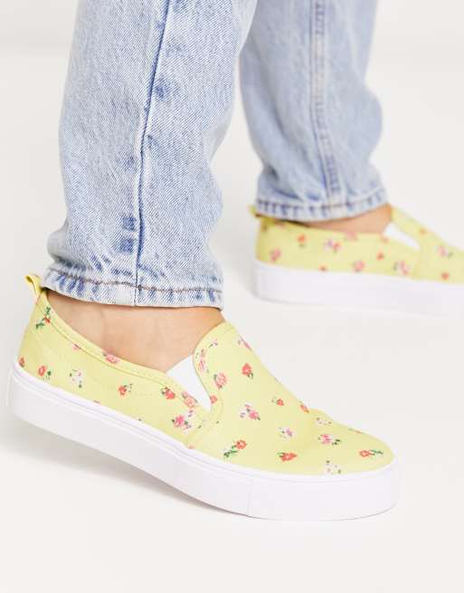 Floral print deals skate shoes