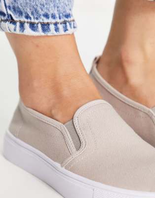 plimsolls slip on womens