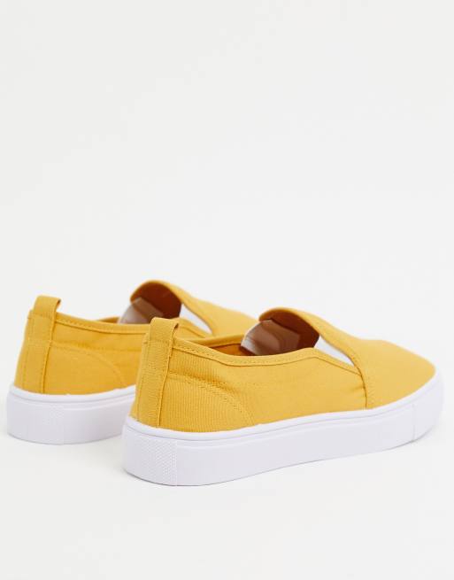 Mustard plimsolls store