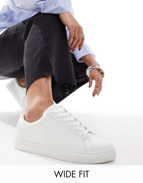 ASOS DESIGN Wide Fit - Drama - Hvide sneakers - view 1