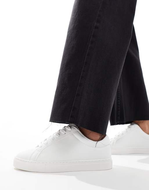 ASOS DESIGN Wide Fit Drama Sneaker mit weiter Passform in WeiB