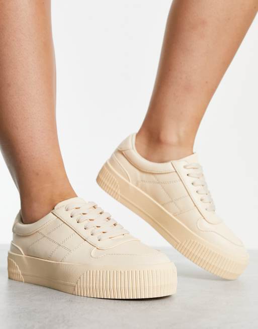 Asos design day light sales chunky flatform lace up trainers