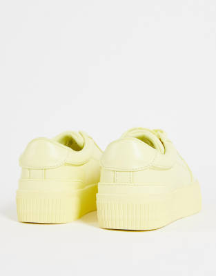 asos yellow trainers