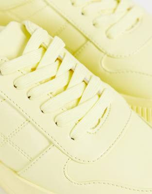 asos yellow trainers